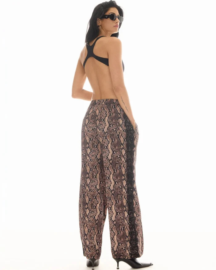 Frida Snake Lace Tuxedo Pants