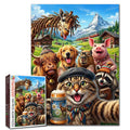 Funny Alpine Animal Selfie Jigsaw Puzzle