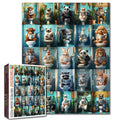 Funny Animals Bathroom Reading Jigsaw Puzzle