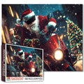 Futuristic Santa Rider Jigsaw Puzzle