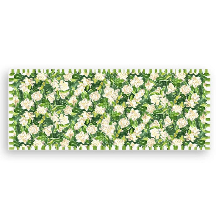French Graffiti Gardenia Vinyl Floor Runner