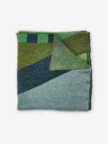 Geometric Green Mohair Throw
