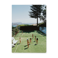 Girls Playing Tennis Cutting Board