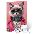 Glamorous Jewel Cat Paint by Numbers