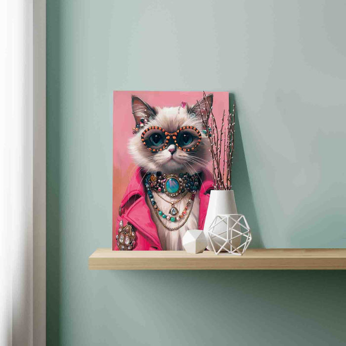 Glamorous Jewel Cat Paint by Numbers