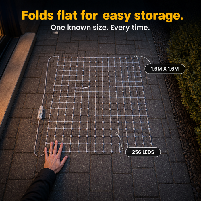 GlowGrid – Foldable RGBIC Animated Light Net