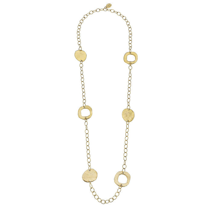 Gold Circle Chain Necklace
