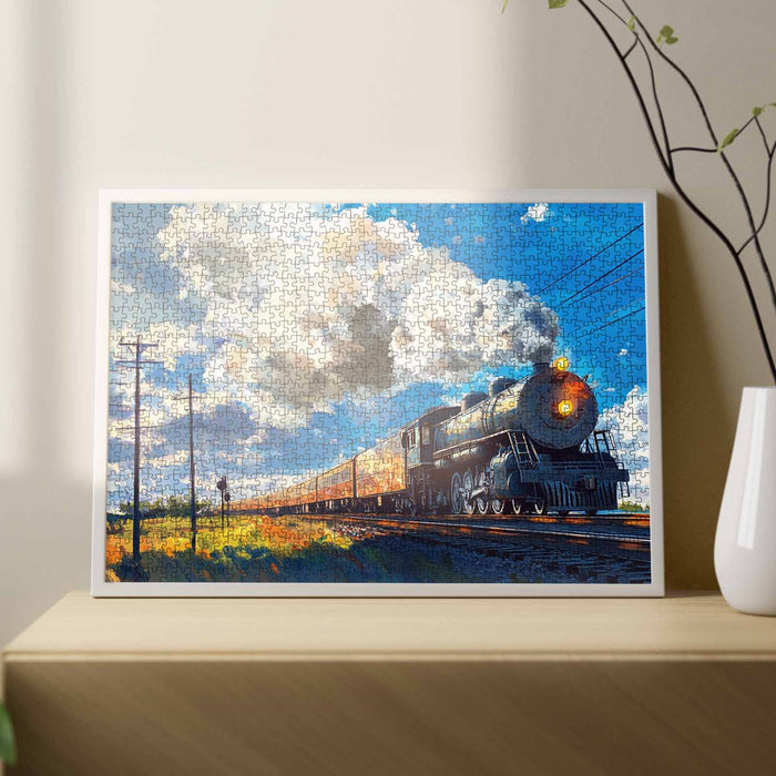 Golden Horizon Steam Train Jigsaw Puzzle