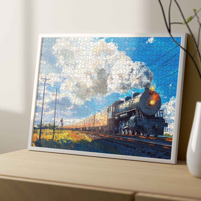 Golden Horizon Steam Train Jigsaw Puzzle