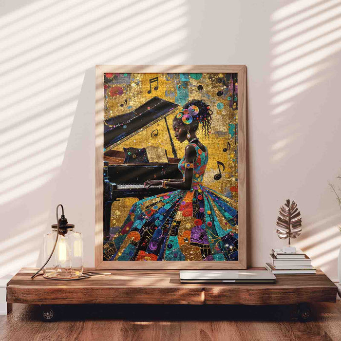Golden Melody Piano Performer Jigsaw Puzzle