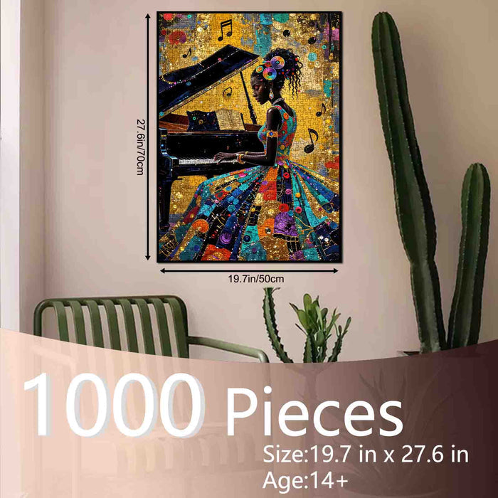 Golden Melody Piano Performer Jigsaw Puzzle
