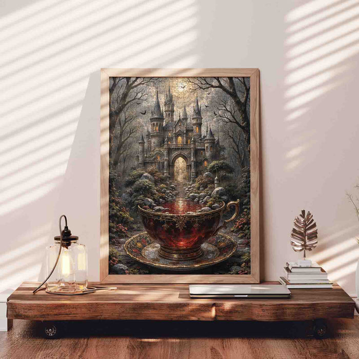 Gothic Castle Teacup Fantasy Jigsaw Puzzle