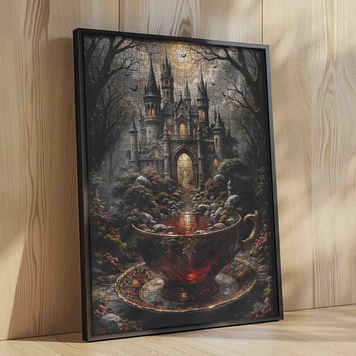 Gothic Castle Teacup Fantasy Jigsaw Puzzle