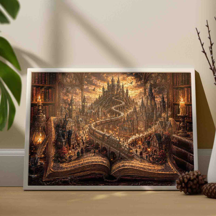 Gothic Storybook Train Jigsaw Puzzle
