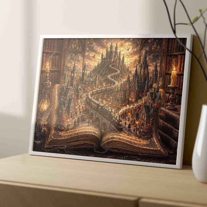 Gothic Storybook Train Jigsaw Puzzle