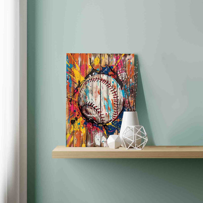 Graffiti Baseball Burst paint by numbers