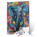 Graffiti Cool Elephant Paint by Numbers