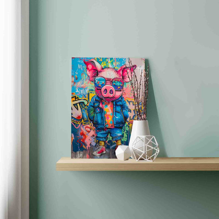 Graffiti Cool Pig Paint by Numbers