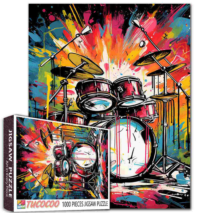 Graffiti Drums Jigsaw Puzzle