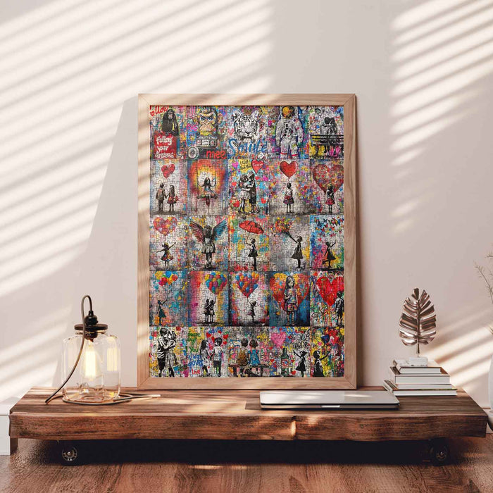 Graffiti-Inspired Heartwarming Jigsaw Puzzles