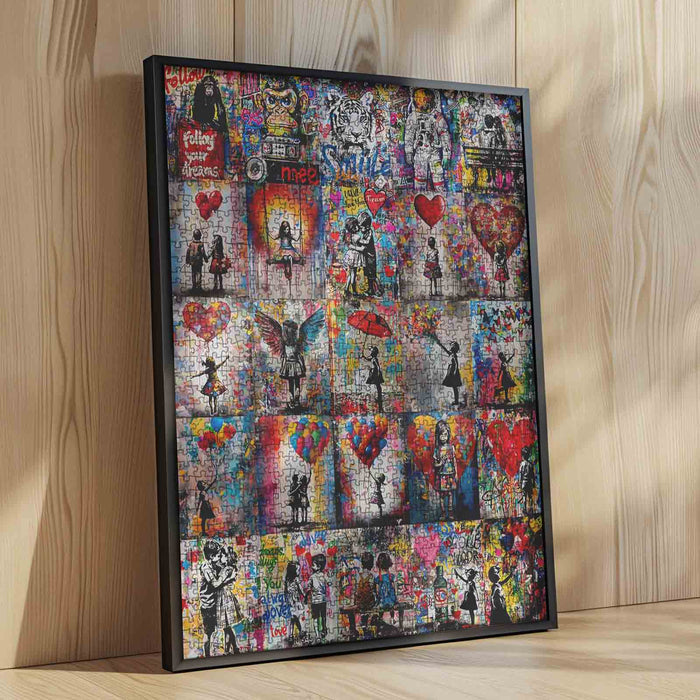 Graffiti-Inspired Heartwarming Jigsaw Puzzles