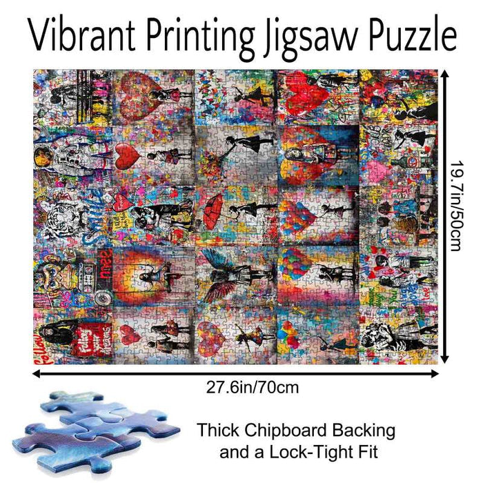 Graffiti-Inspired Heartwarming Jigsaw Puzzles