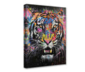 Graffiti Tiger Face Canvas Wall Art