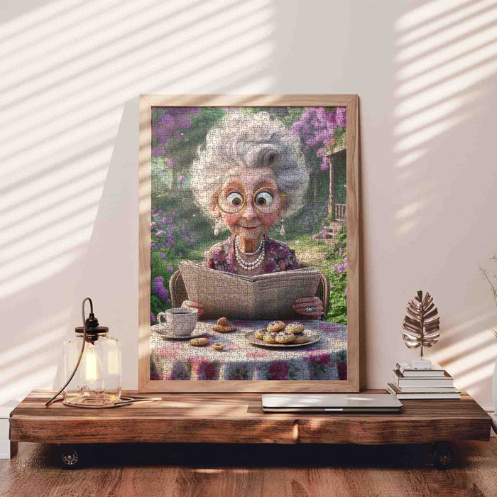 Grandma’s Garden Tea Time Jigsaw Puzzle