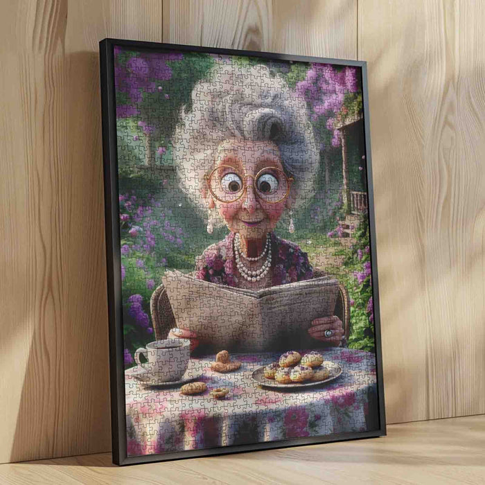 Grandma’s Garden Tea Time Jigsaw Puzzle