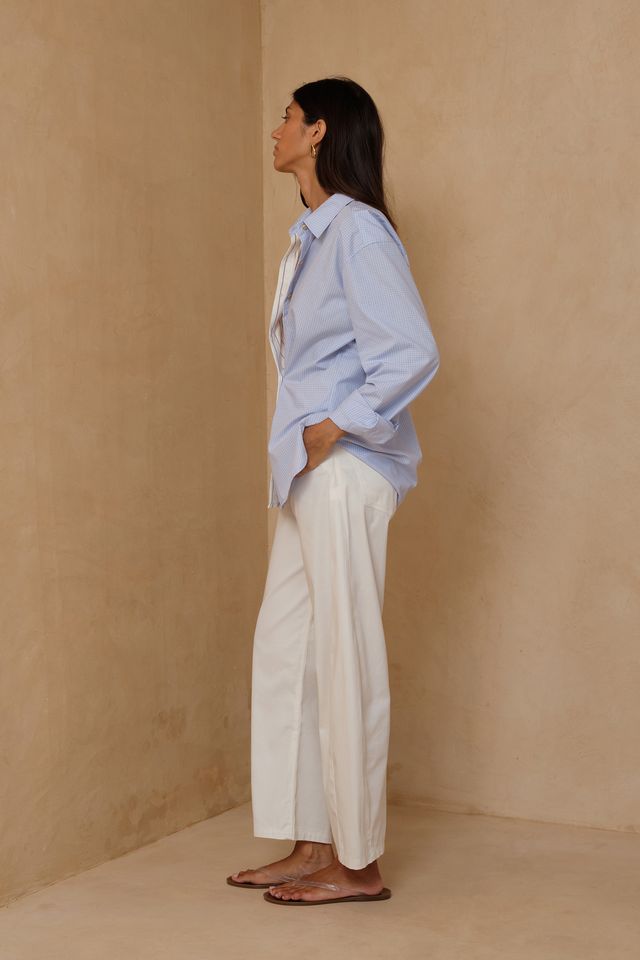 Guildford Cotton Pant - Ivory