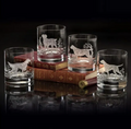 Gun Dogs Old Fashion Glasses