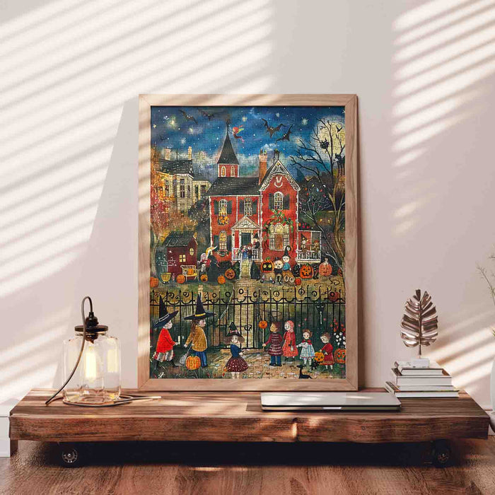 Halloween Night Trick or Treat Jigsaw Puzzle