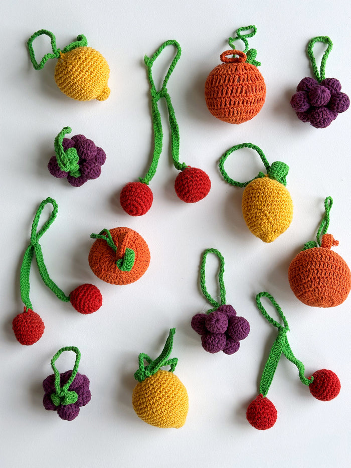 Hand Crocheted Christmas Decoration - Lemon