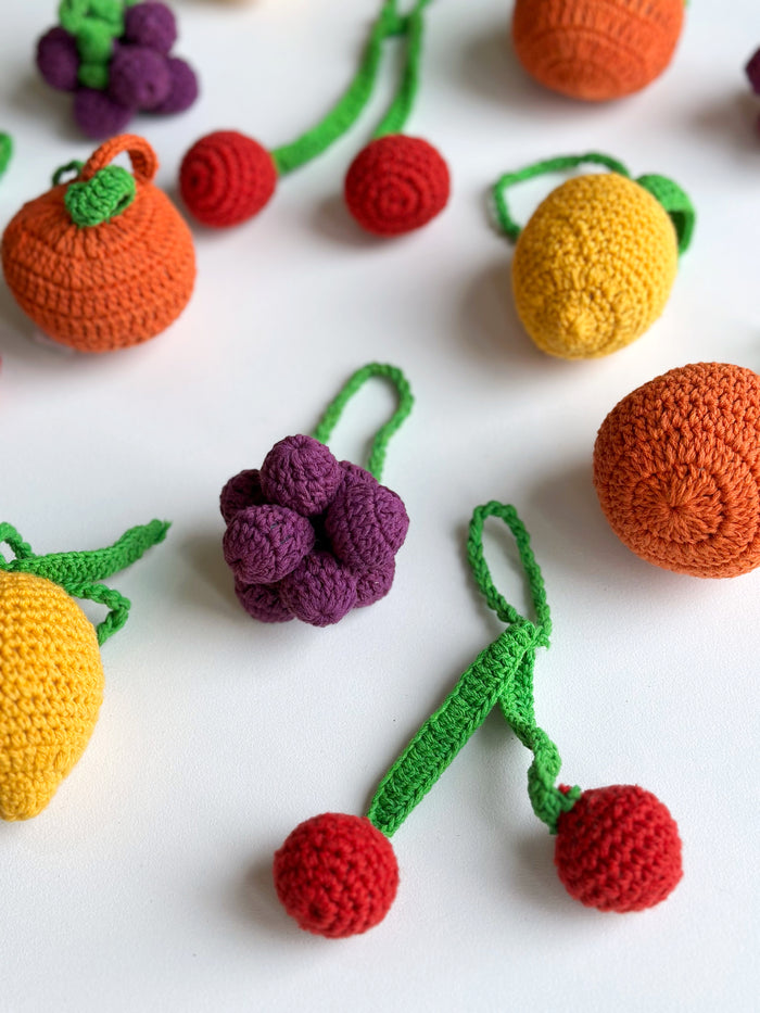Hand Crocheted Christmas Decoration - Lemon