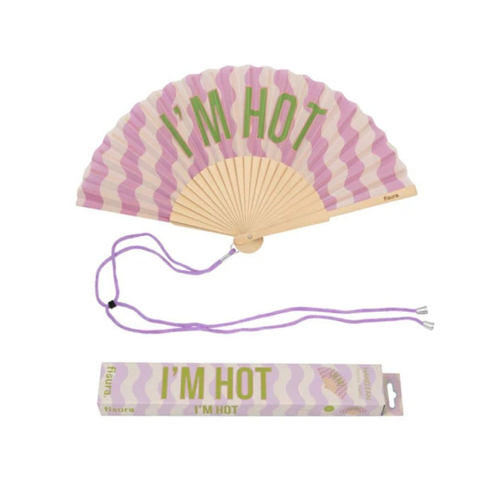 Hand Fan - 'I'm Hot' Waves