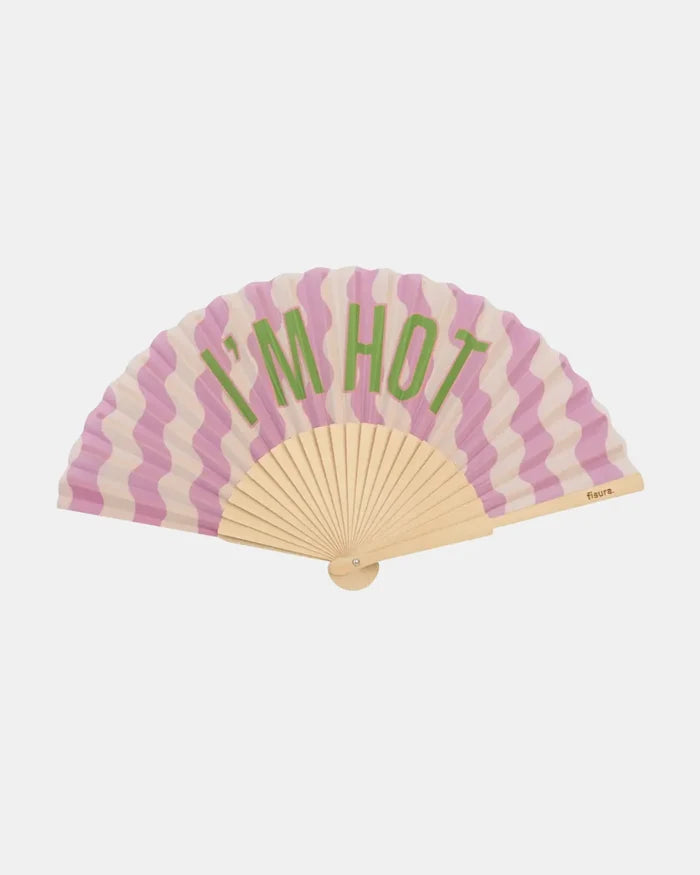 Hand Fan - 'I'm Hot' Waves