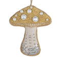 Handmade Toadstool Christmas Holiday Decoration Irish Linen