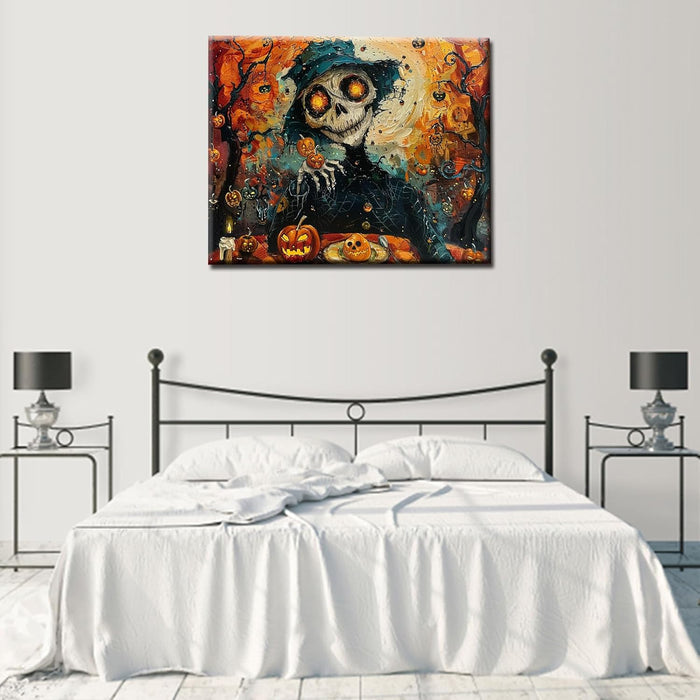 Happy Halloween Night Halloween Paint by Numbers