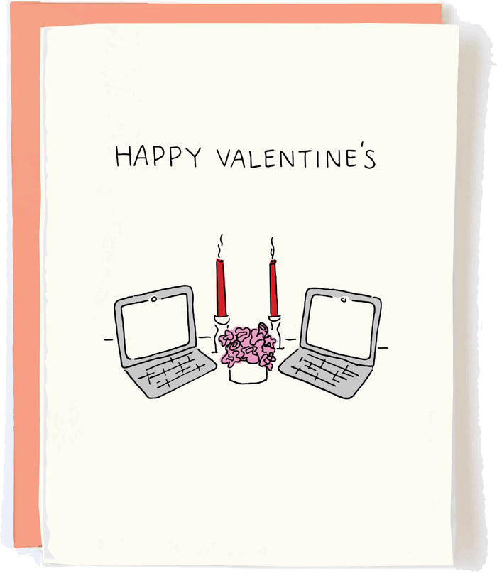 Happy Valentines Laptop Card