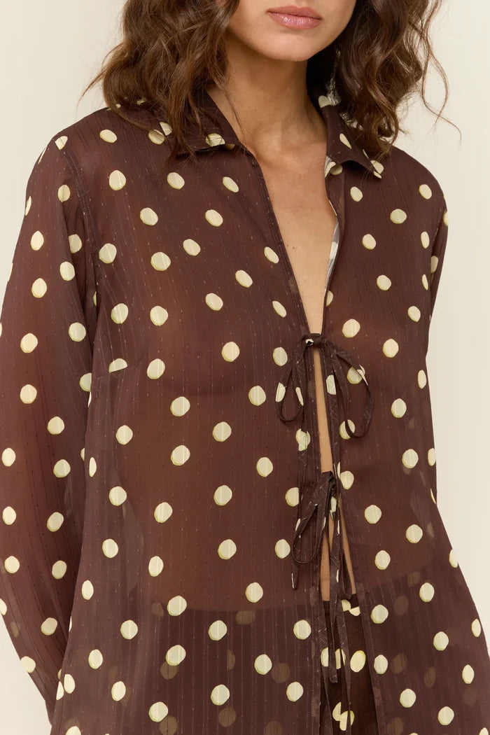 Harlow Shirt - Giallo Pois