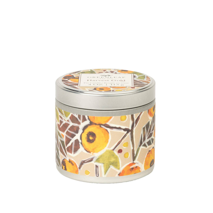 Harvest Gold Tin Candle
