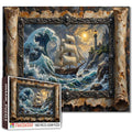 Haunted Ghost Wave Pirate Ship Lighthouse Jigsaw Puzzle