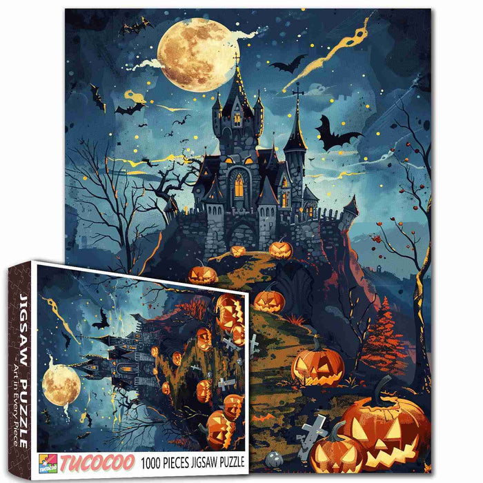 Haunted Hill Pumpkin Path Jigsaw Puzzle