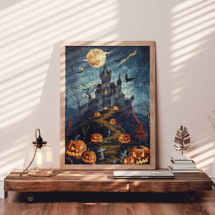 Haunted Hill Pumpkin Path Jigsaw Puzzle