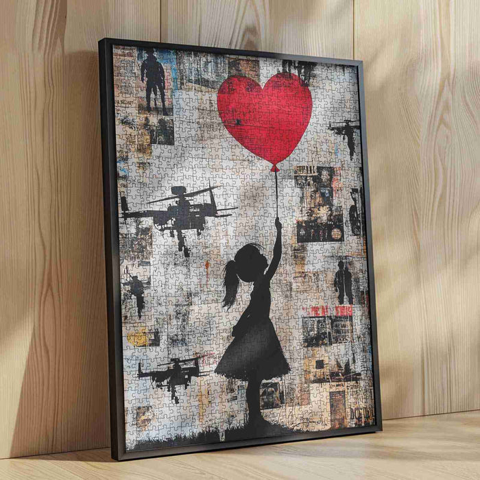 Heart Balloon Graffiti Jigsaw Puzzle