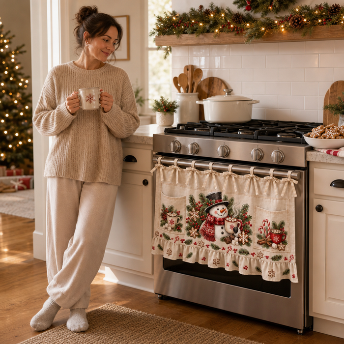 Hearth & Holly – Tie-On Pocketed Christmas Appliance Skirt