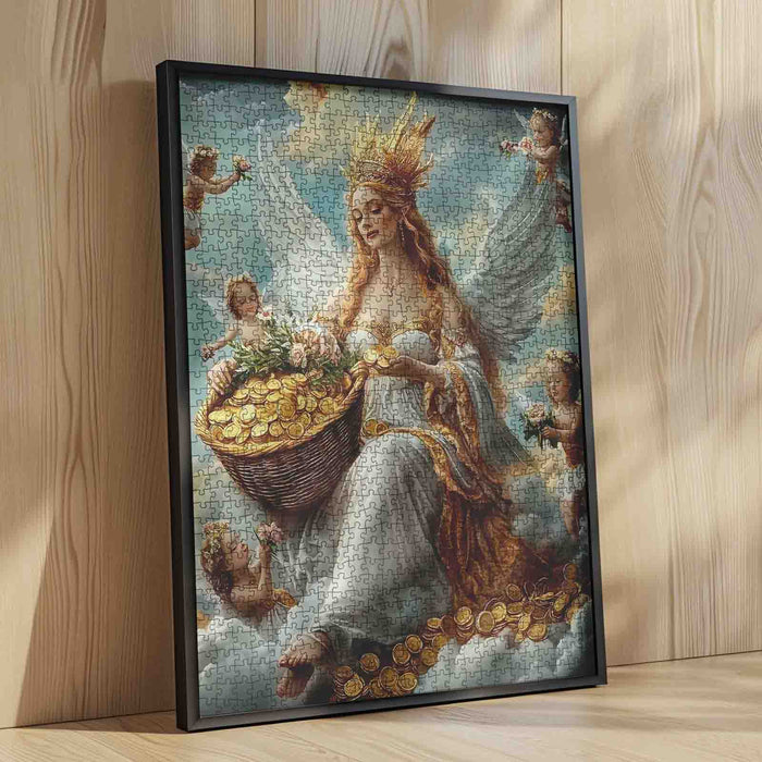 Heavenly Angel and Cherubs Jigsaw Puzzle