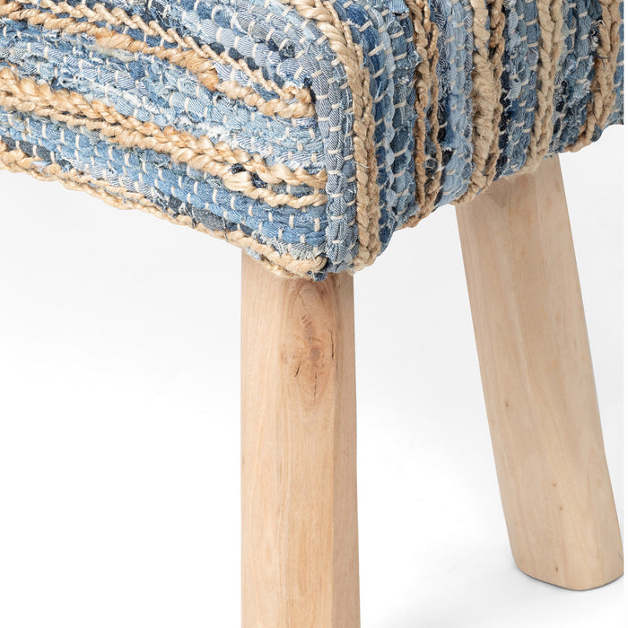 Hemp & Recycled Denim Bench