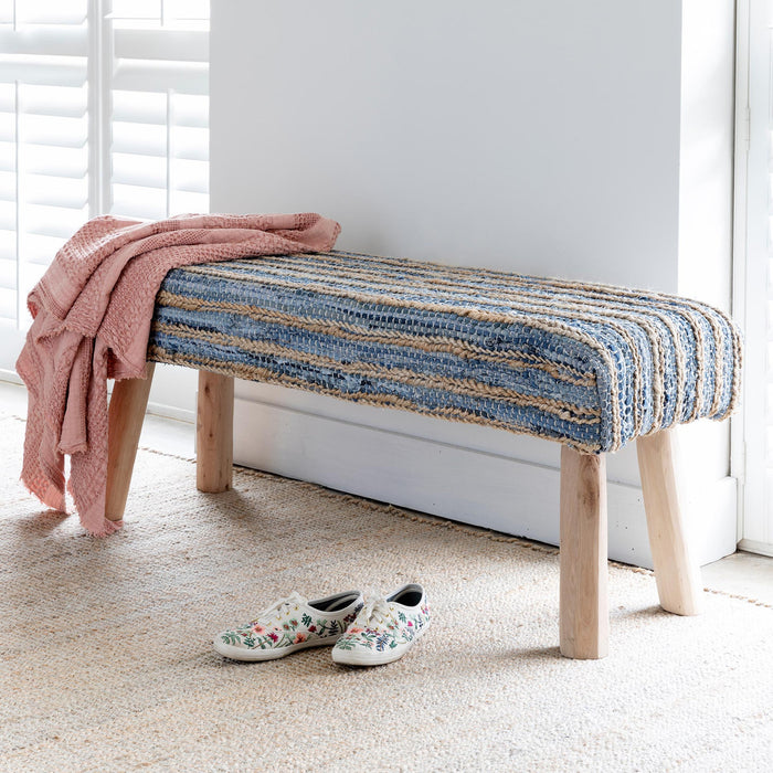 Hemp & Recycled Denim Bench