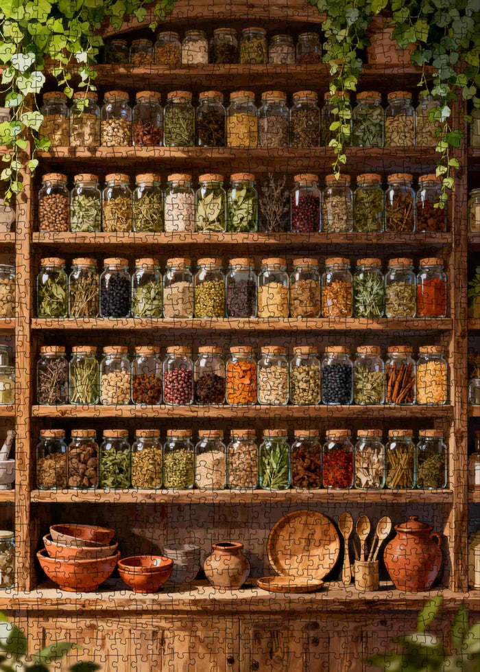 Herbal Apothecary Shelf Jigsaw Puzzle